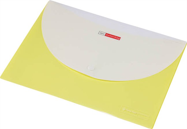Irattartó tasak, A4, PP, patentos, két zsebes, 200 mikron, PANTA PLAST, sárga